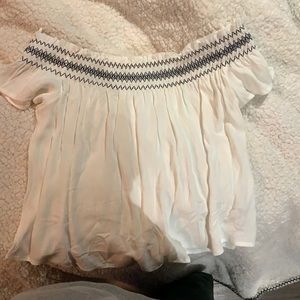 Off the shoulder flowy top